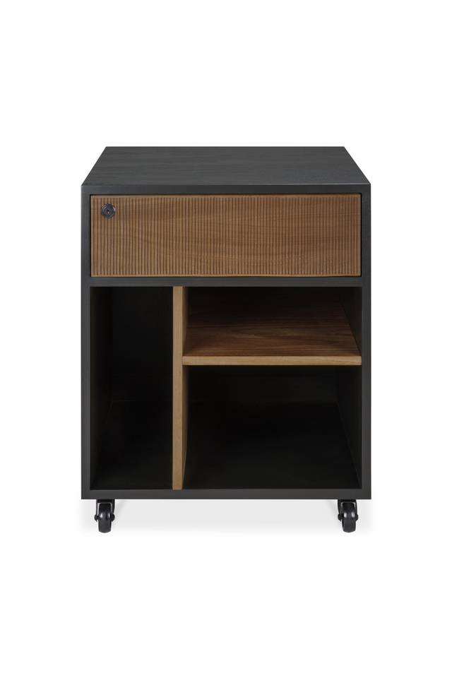 Black Teak Drawer Unit | Ethnicraft Oscar | Oroa.com