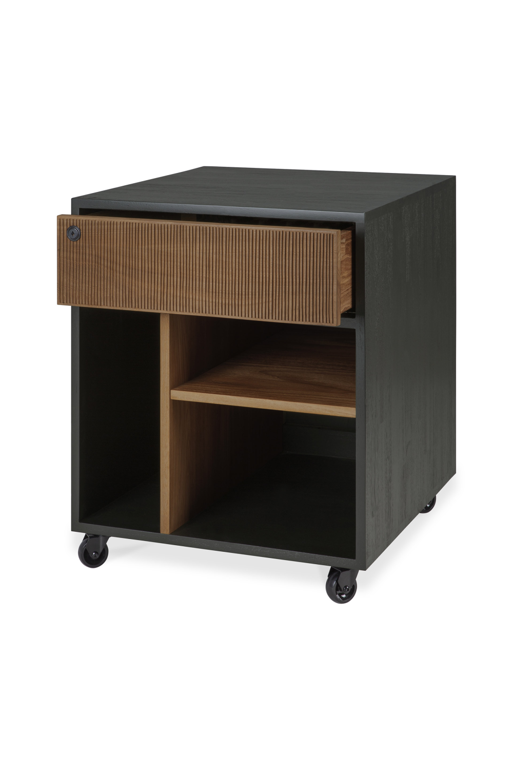 Black Teak Drawer Unit | Ethnicraft Oscar | Oroa.com