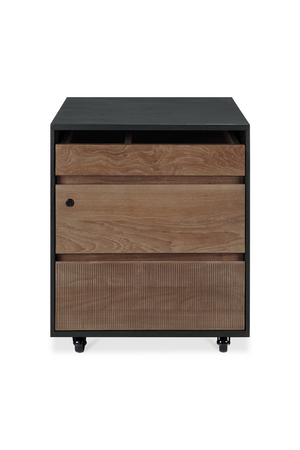 Black Teak Drawer Unit | Ethnicraft Oscar | Oroa.com