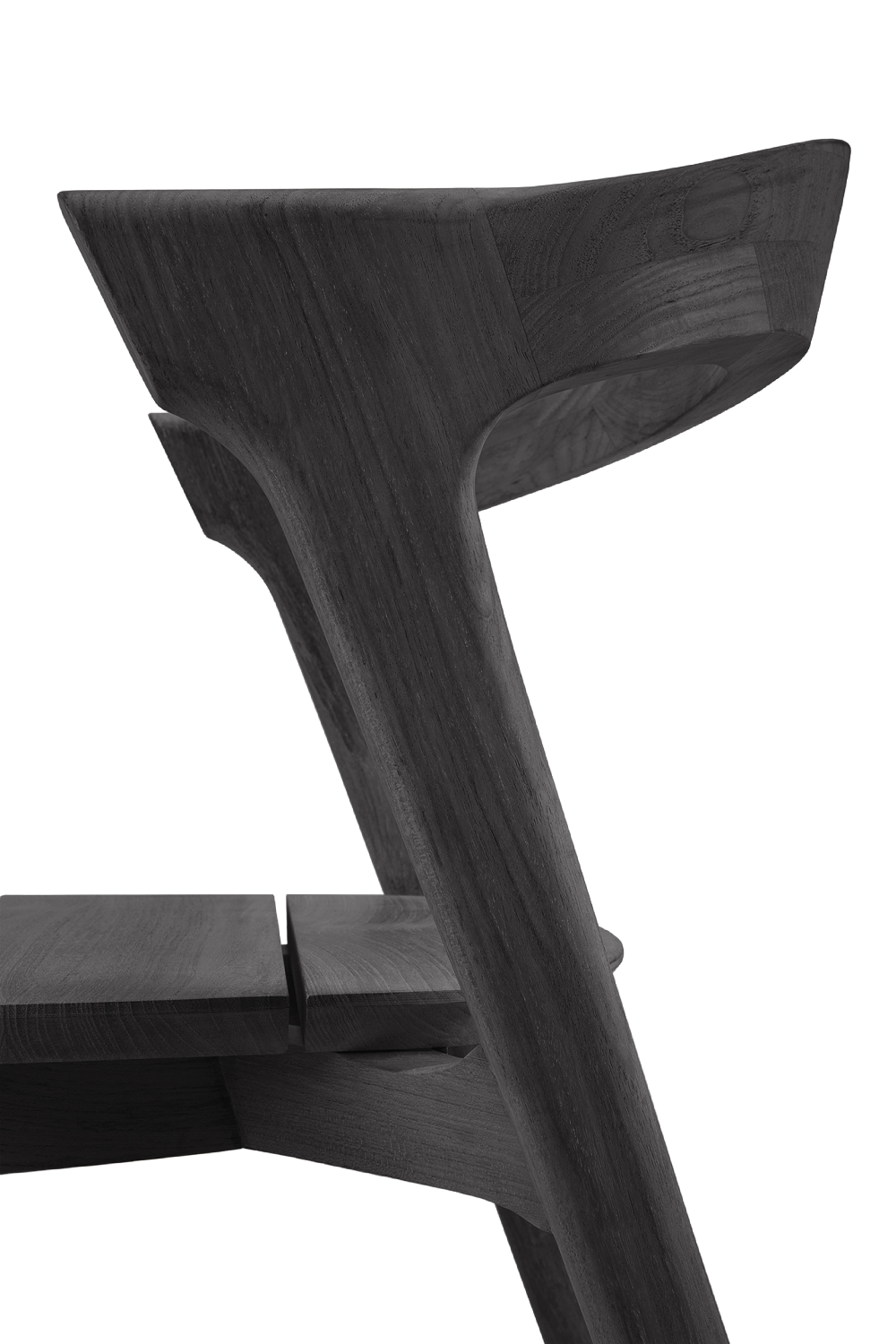 Black Teak Outdoor Dining Chair | Ethnicraft Bok | Oroa.com