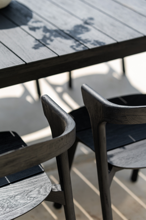 Black Teak Outdoor Dining Chair | Ethnicraft Bok | Oroa.com