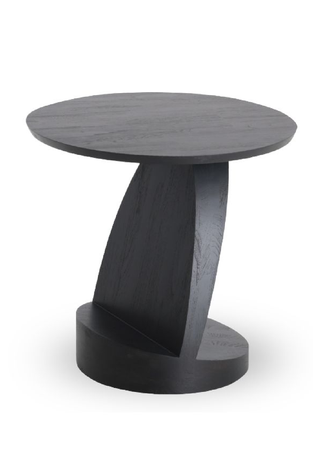Teak Black Side Table | Ethnicraft Oblic | Oroa.com