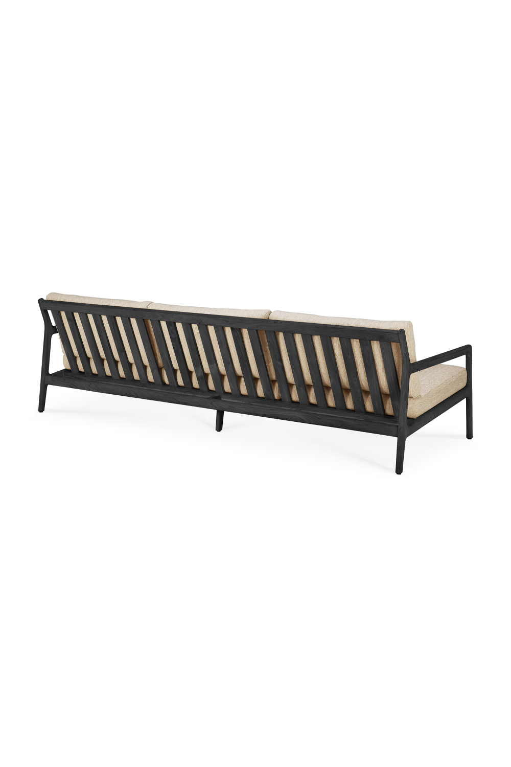Black Teak 3+ Seater Outdoor Sofa | Ethnicraft Jack | Oroa.com