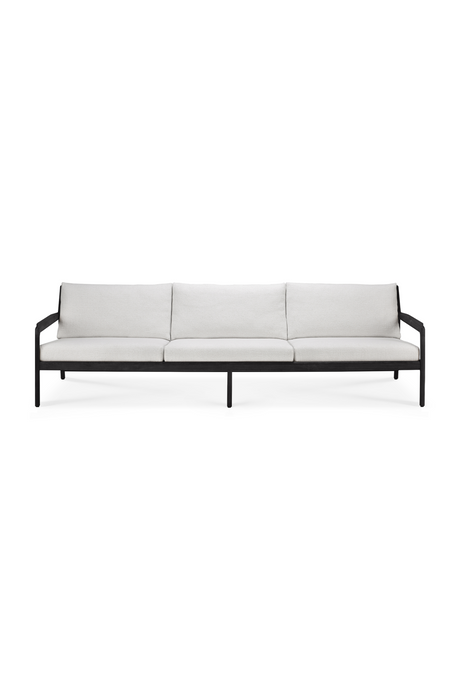 Black Teak 3+ Seater Outdoor Sofa | Ethnicraft Jack | Oroa.com