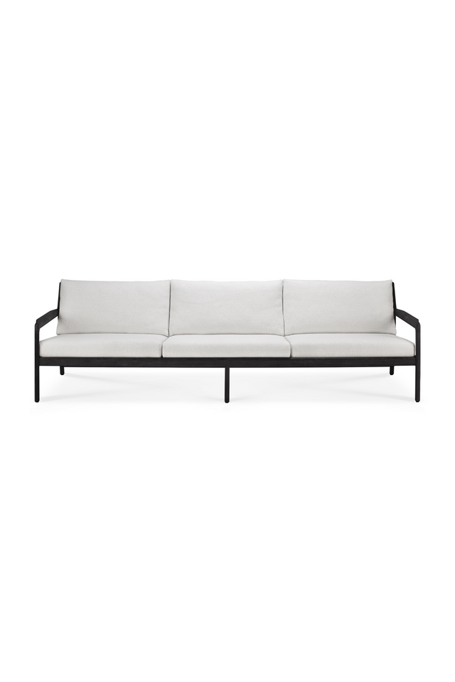 Black Teak 3+ Seater Outdoor Sofa | Ethnicraft Jack | Oroa.com