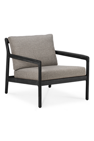 Black Teak Outdoor Lounge Chair | Ethnicraft Jack | Oroa.com