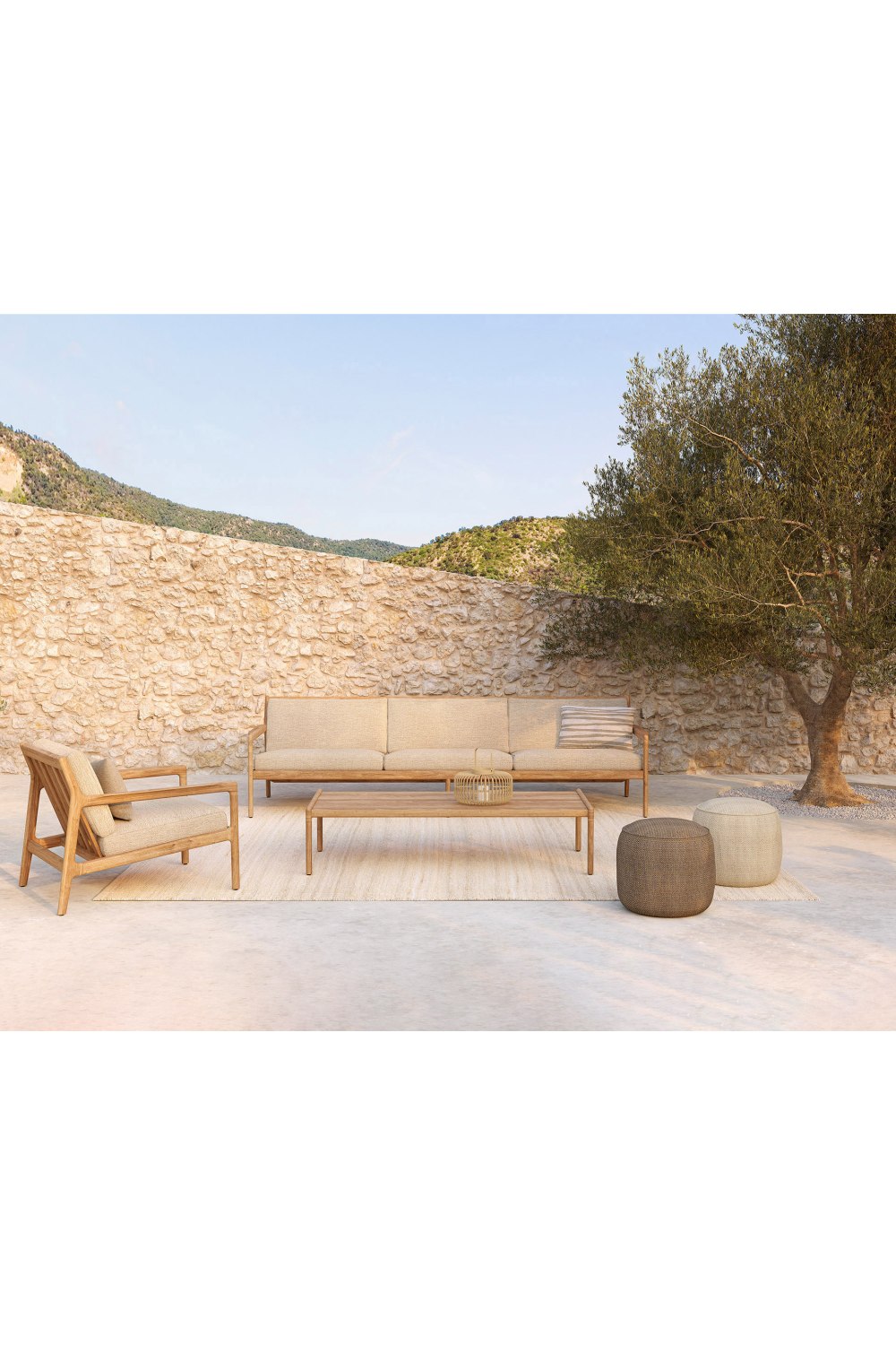 Teak Framed Outdoor Lounge Chair | Ethnicraft Jack | Oroa.com