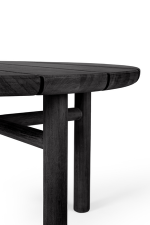 Black Teak Outdoor Coffee Table | Ethnicraft Quatro | Oroa.com