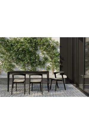 Black Teak Outdoor Dining Table | Ethnicraft Bok