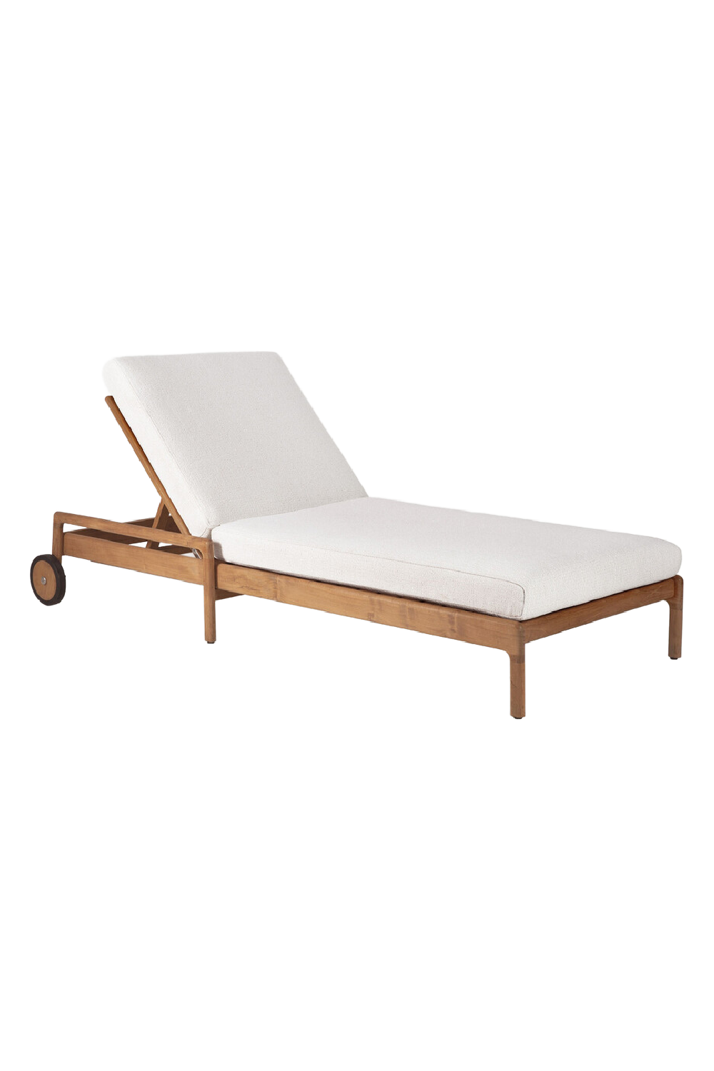 Teak-Framed Outdoor Adjustable Lounger | Ethnicraft Jack | Oroa.com