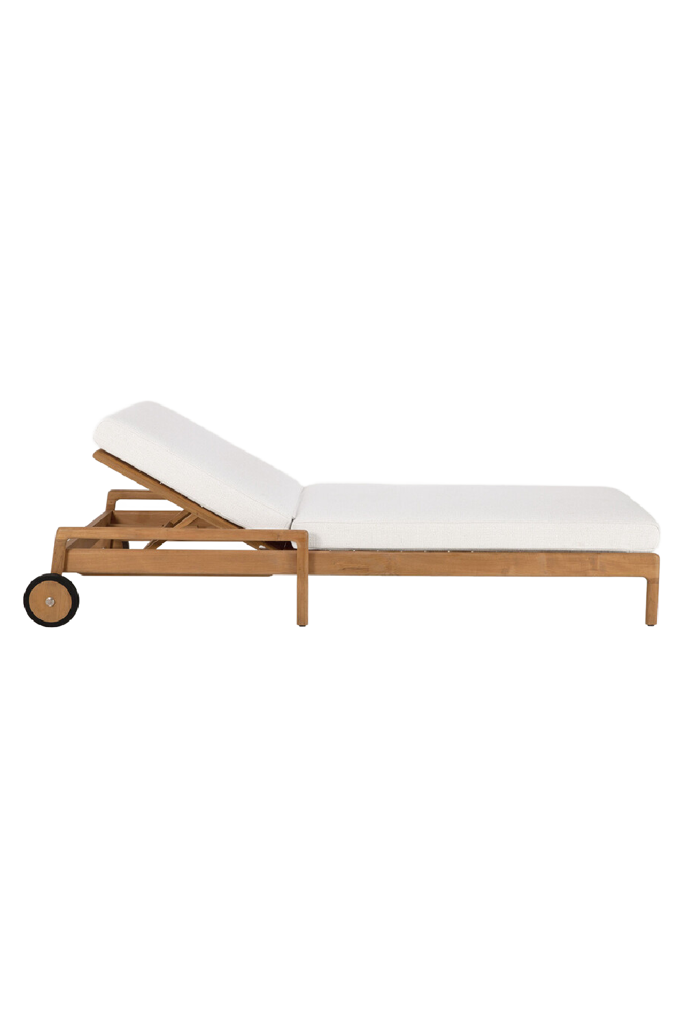 Teak-Framed Outdoor Adjustable Lounger | Ethnicraft Jack | Oroa.com