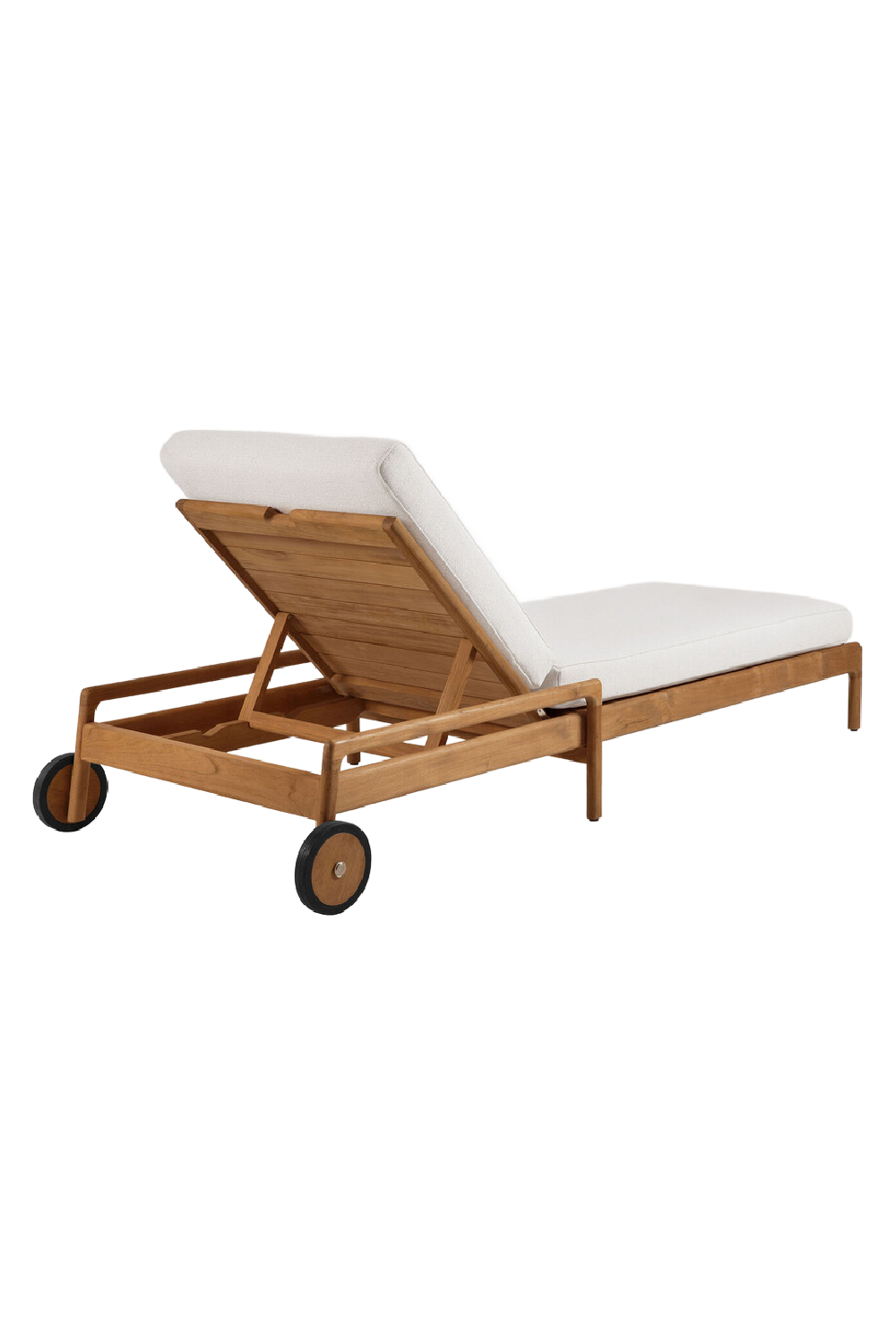 Teak-Framed Outdoor Adjustable Lounger | Ethnicraft Jack | Oroa.com