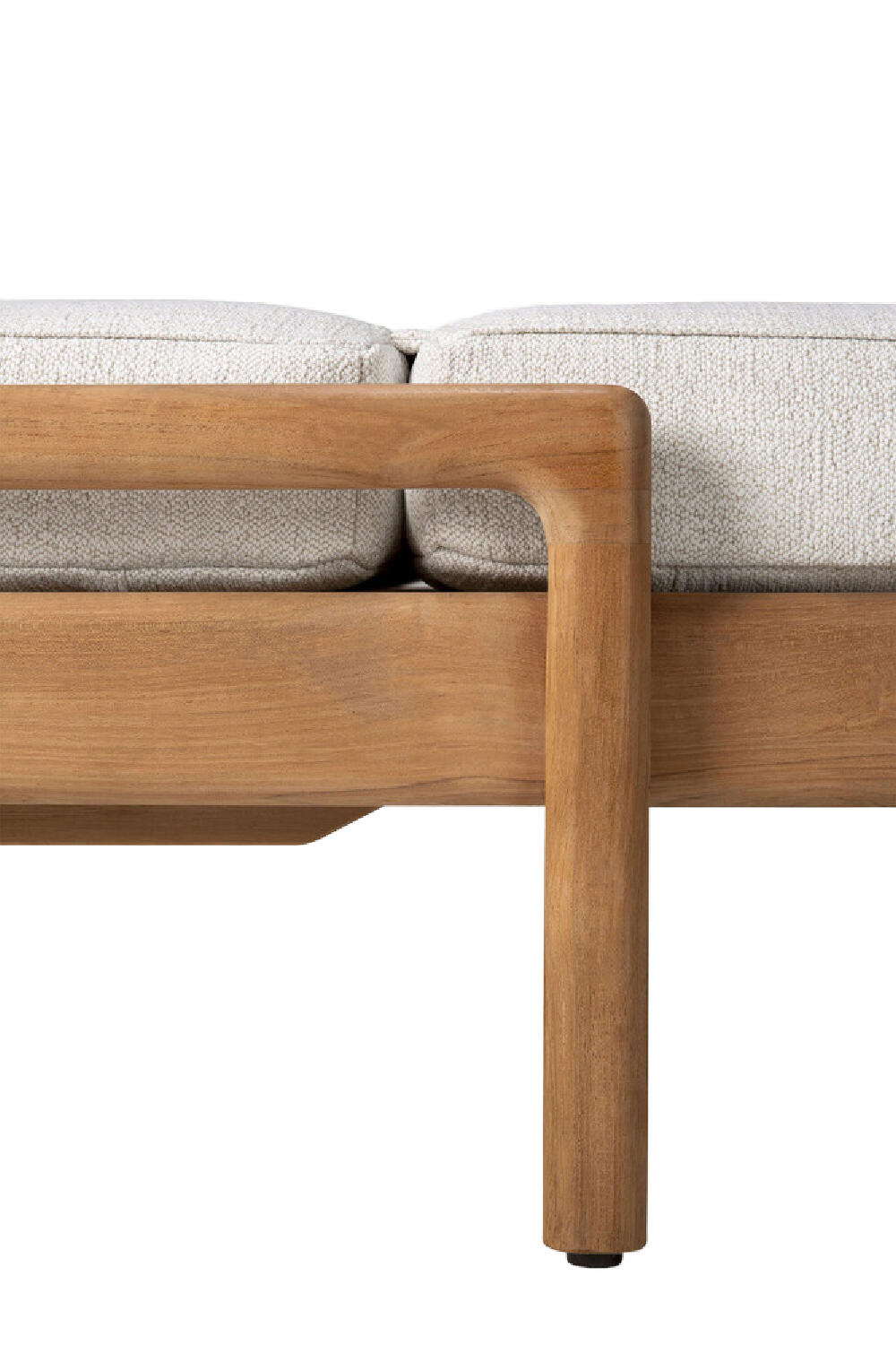 Teak Wheeled Adjustable Outdoor Lounger | Ethnicraft Jack | Oroa.com