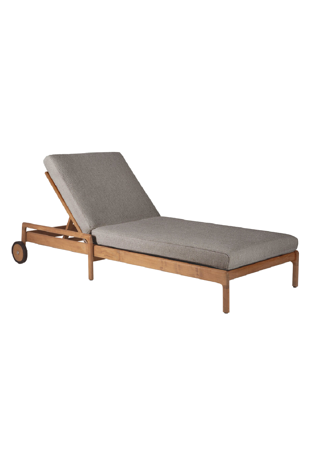 Teak-Framed Outdoor Adjustable Lounger | Ethnicraft Jack | Oroa.com