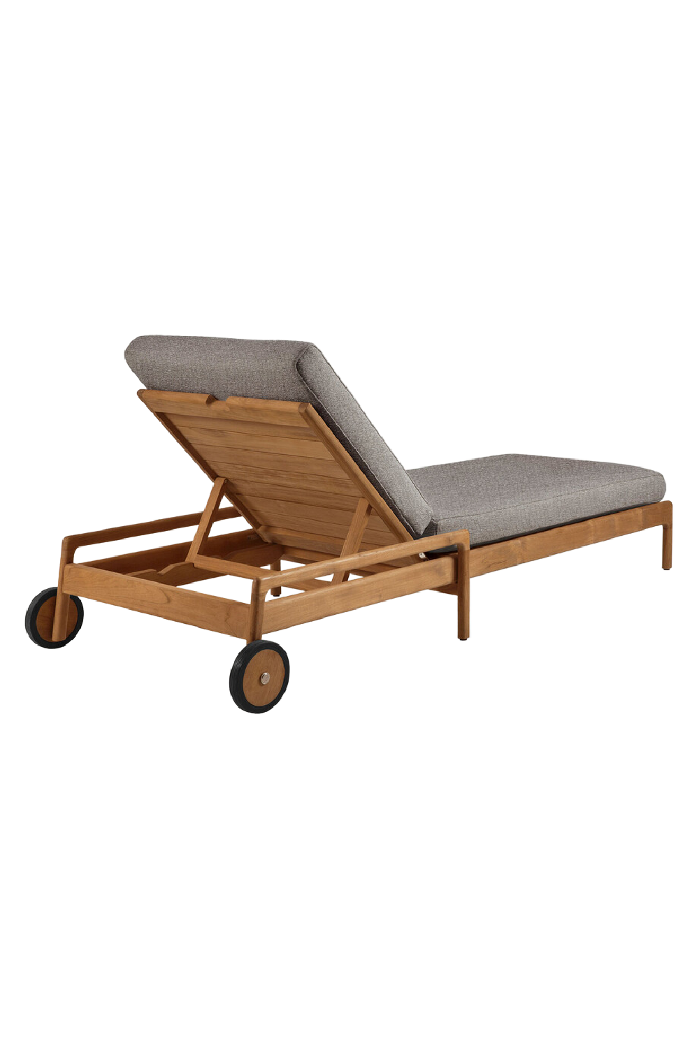 Teak-Framed Outdoor Adjustable Lounger | Ethnicraft Jack | Oroa.com