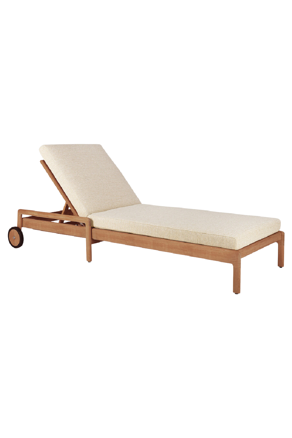 Teak-Framed Outdoor Adjustable Lounger | Ethnicraft Jack | Oroa.com