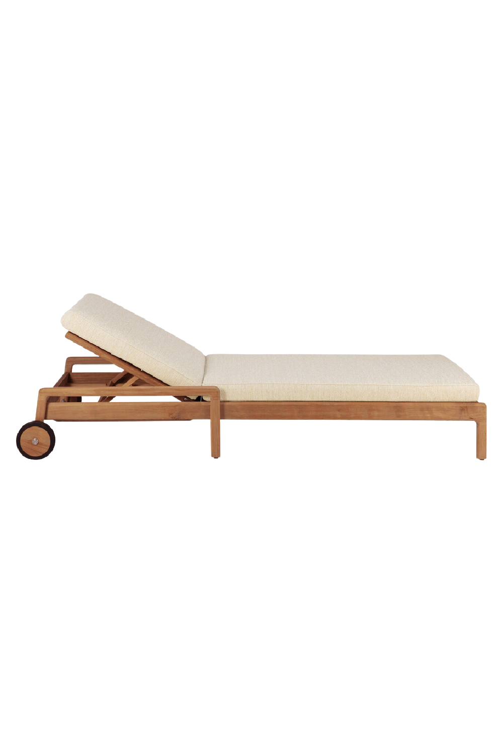 Teak-Framed Outdoor Adjustable Lounger | Ethnicraft Jack | Oroa.com