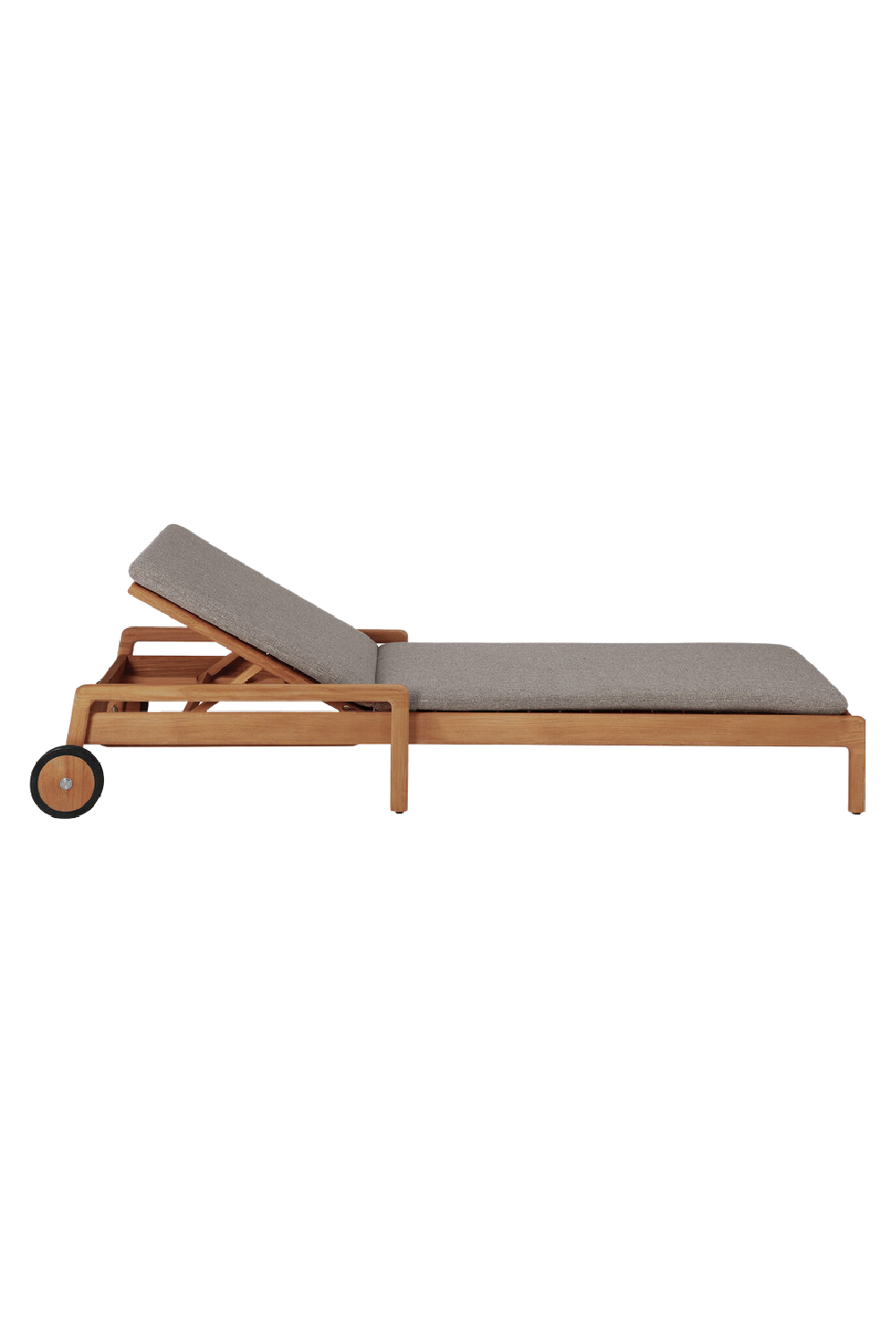 Cushioned Outdoor Adjustable Lounger | Ethnicraft Jack | Oroa.com