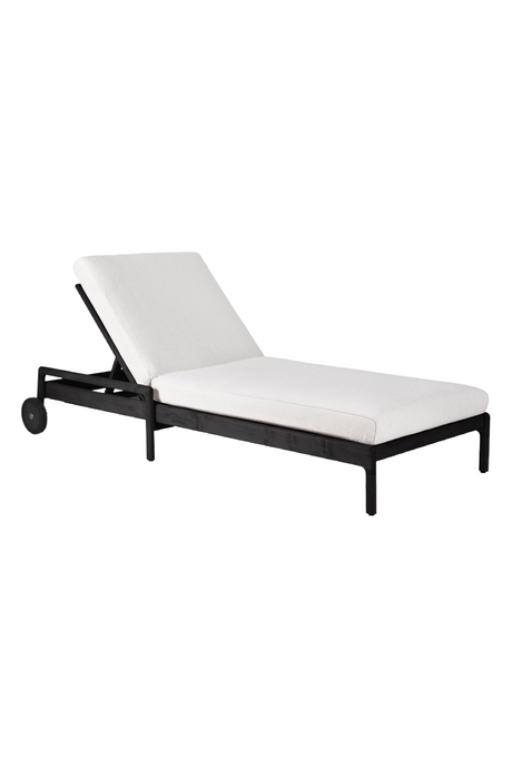 Black-Framed Outdoor Adjustable Lounger | Ethnicraft Jack | Oroa.com