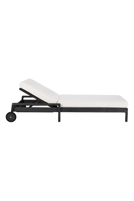 Black-Framed Outdoor Adjustable Lounger | Ethnicraft Jack | Oroa.com