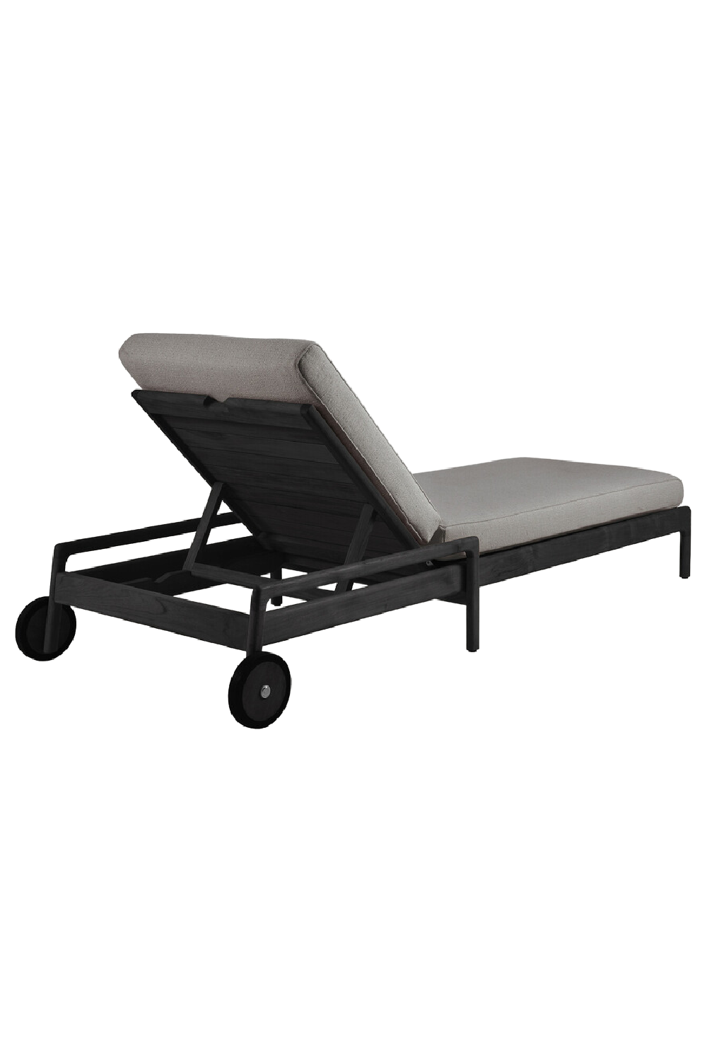 Black-Framed Outdoor Adjustable Lounger | Ethnicraft Jack | Oroa.com