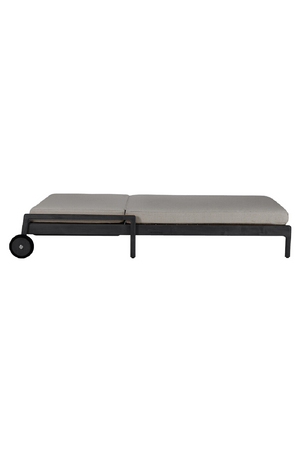 Black-Framed Outdoor Adjustable Lounger | Ethnicraft Jack | Oroa.com