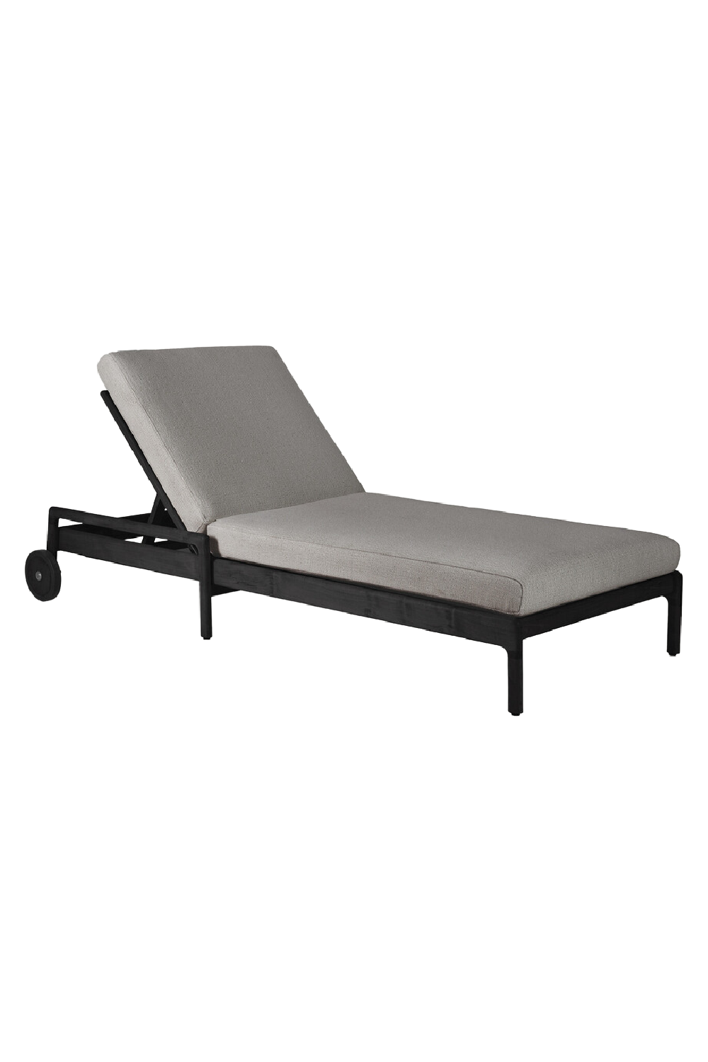 Black-Framed Outdoor Adjustable Lounger | Ethnicraft Jack | Oroa.com