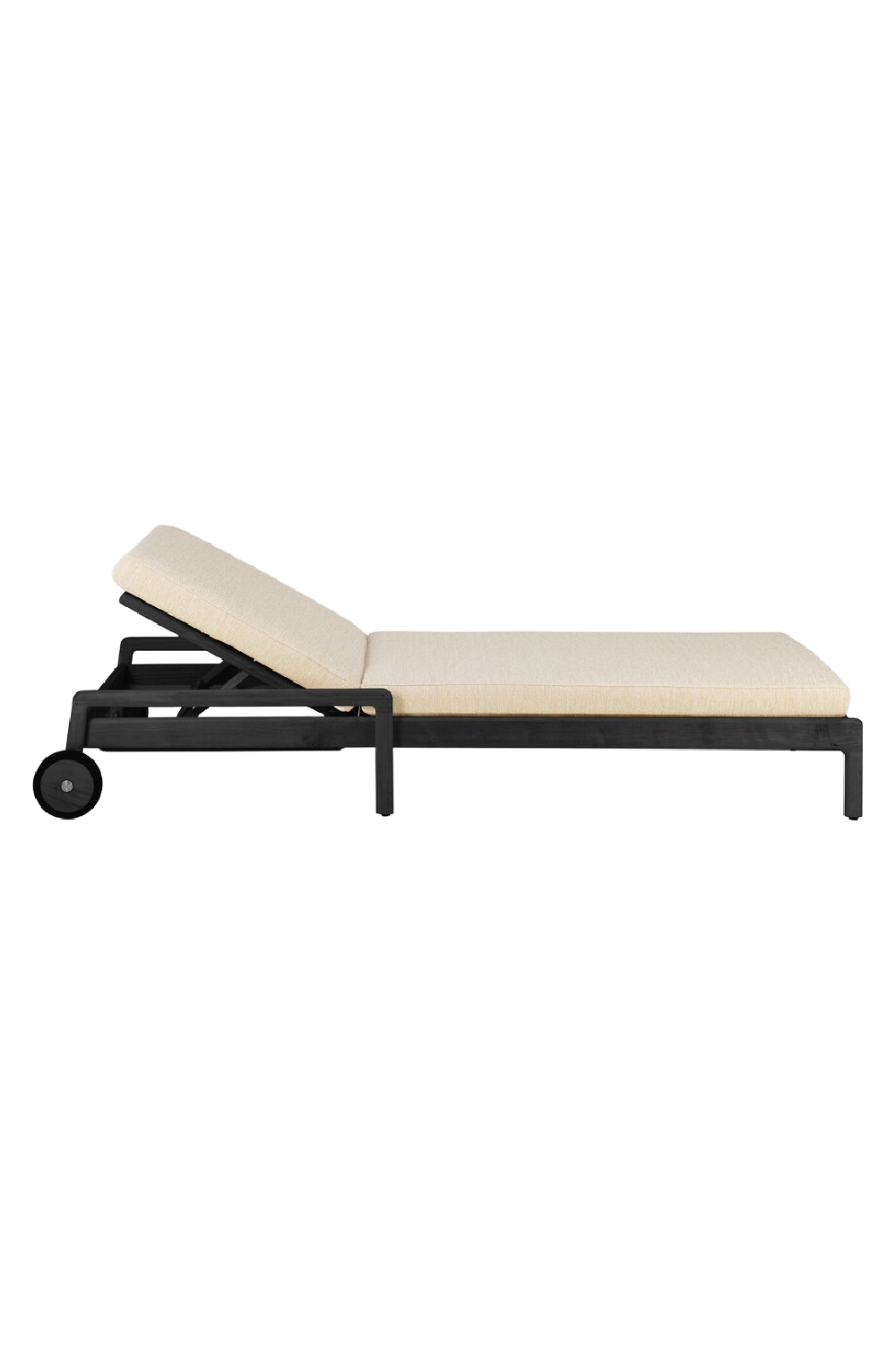 Black-Framed Outdoor Adjustable Lounger | Ethnicraft Jack | Oroa.com