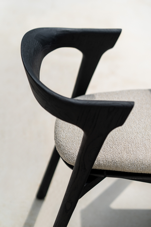 Black Teak Outdoor Dining Chair | Ethnicraft Bok | Oroa.com
