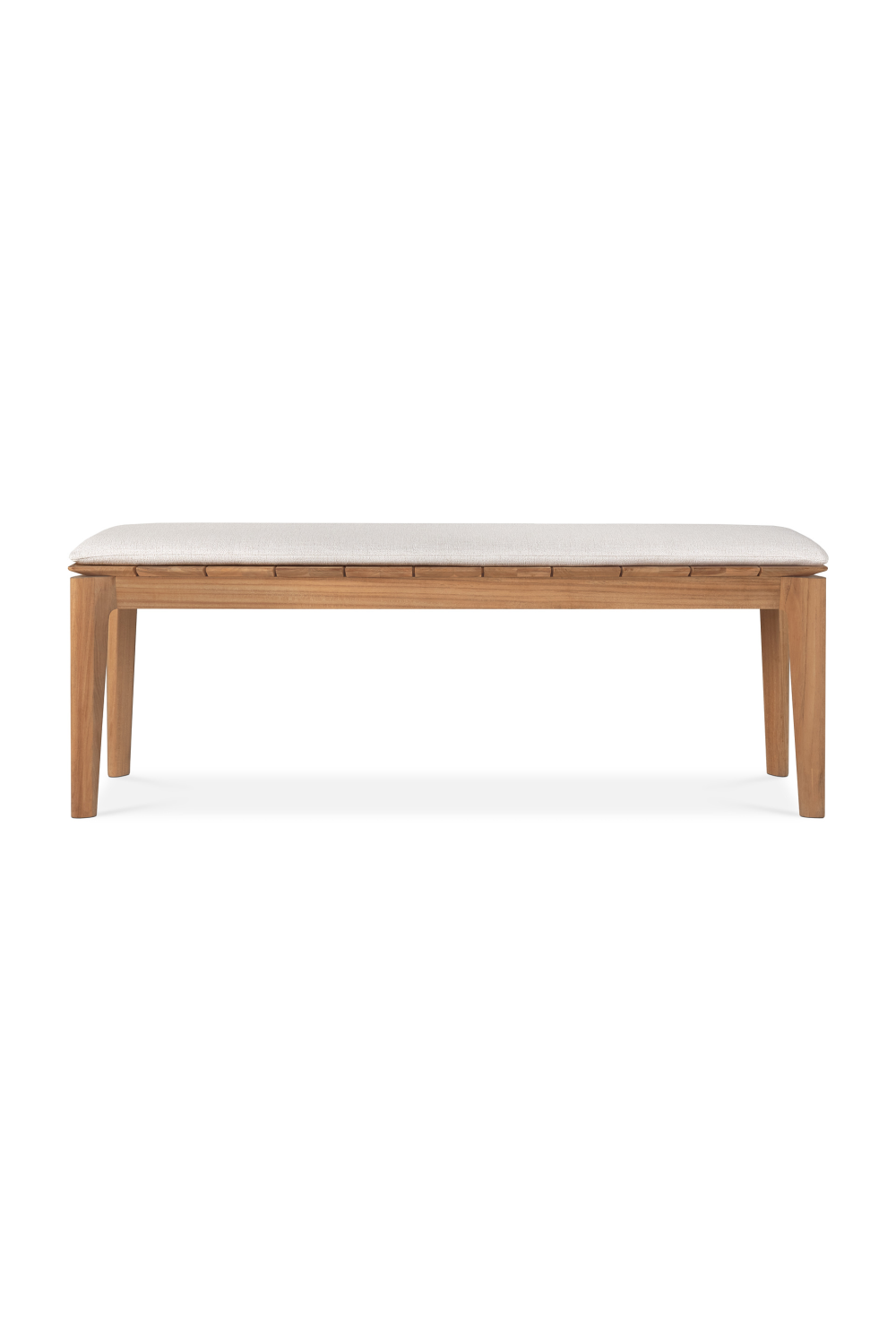 2-Seater Teak Cushioned Outdoor Bench | Ethnicraft Bok | Oroa.com