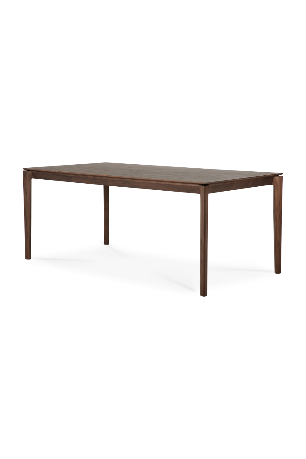 Teak Brown Minimalist Dining Table | Ethnicraft Bok | Oroa.com