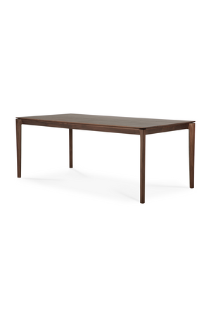 Teak Brown Minimalist Dining Table | Ethnicraft Bok | Oroa.com