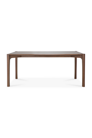 Varnished Teak Dining Table | Ethnicraft PI | Oroa.com
