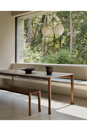 Varnished Teak Dining Table | Ethnicraft PI | Oroa.com