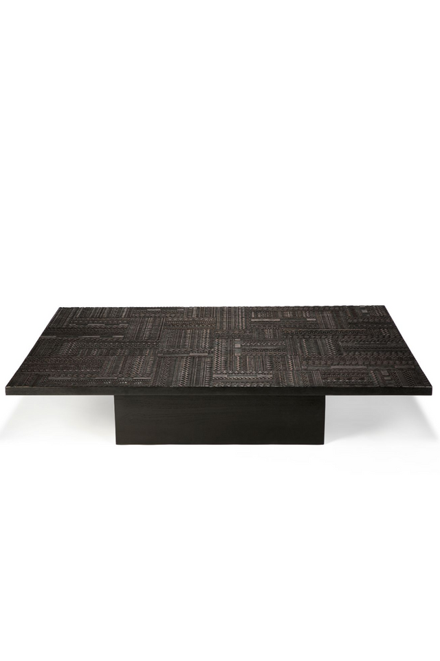 Carved Teak Coffee Table | Ethnicraft Tabwa | Oroa.com