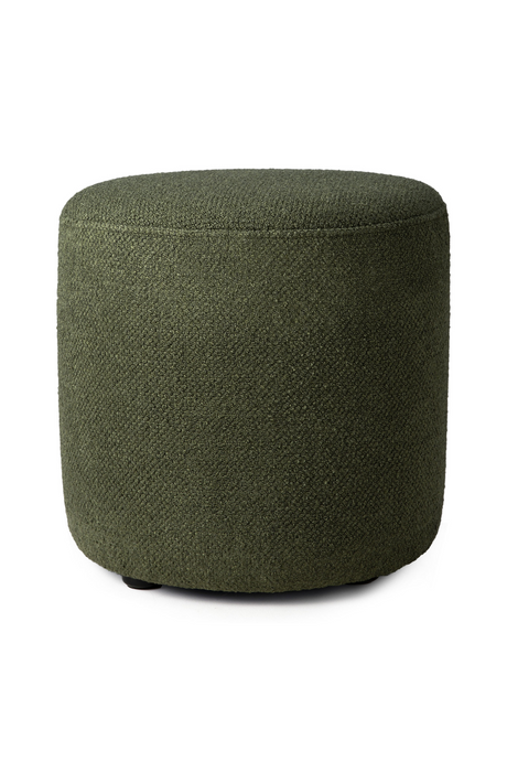 Green Cylindrical Pouf | Ethnicraft Barrow | OROA.COM
