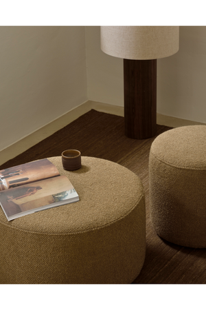 Round Fabric Pouf | Ethnicraft  Barrow | OROA.com