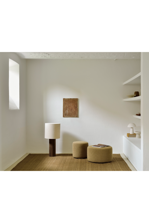 Round Fabric Pouf | Ethnicraft  Barrow | OROA.com