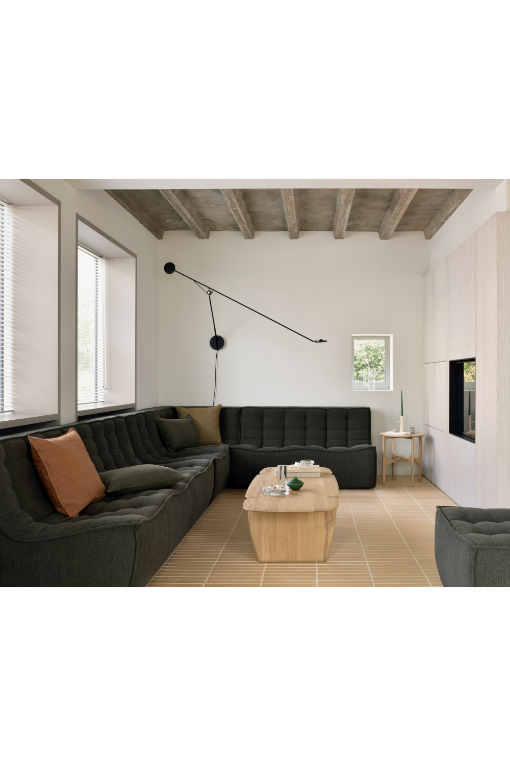 Green Modular Sofa | Ethnicraft N701 | Oroa.com