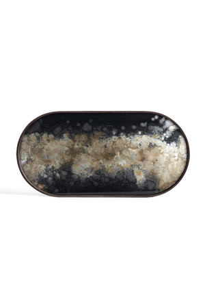 Oblong Glass Tray | Ethnicraft Black Organic | Oroa.com