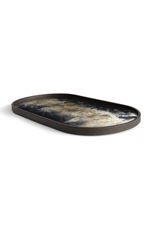 Oblong Glass Tray | Ethnicraft Black Organic | Oroa.com