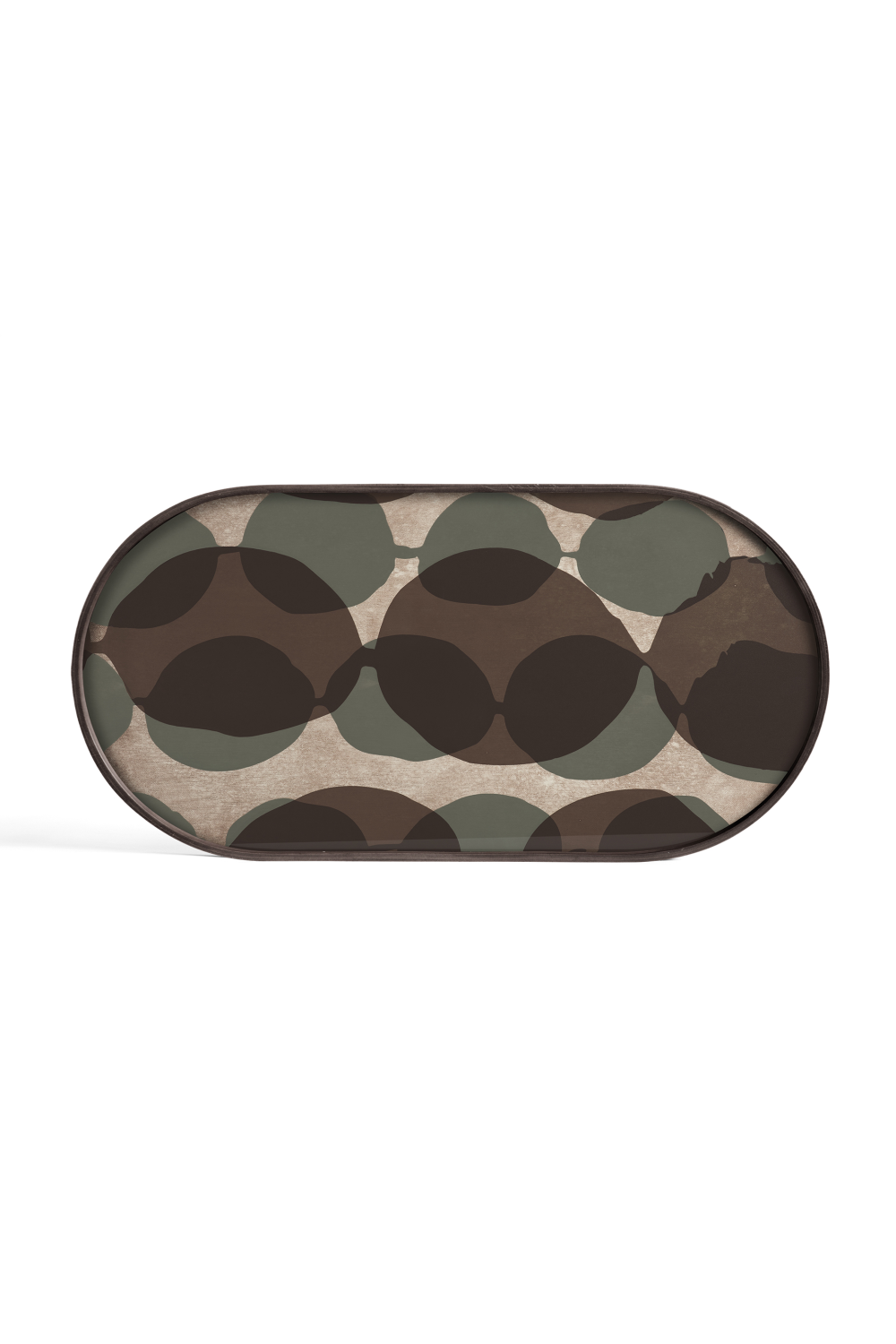 Oblong Printed Glass Tray (M) | Ethnicraft Connected Dots | OROA.COM