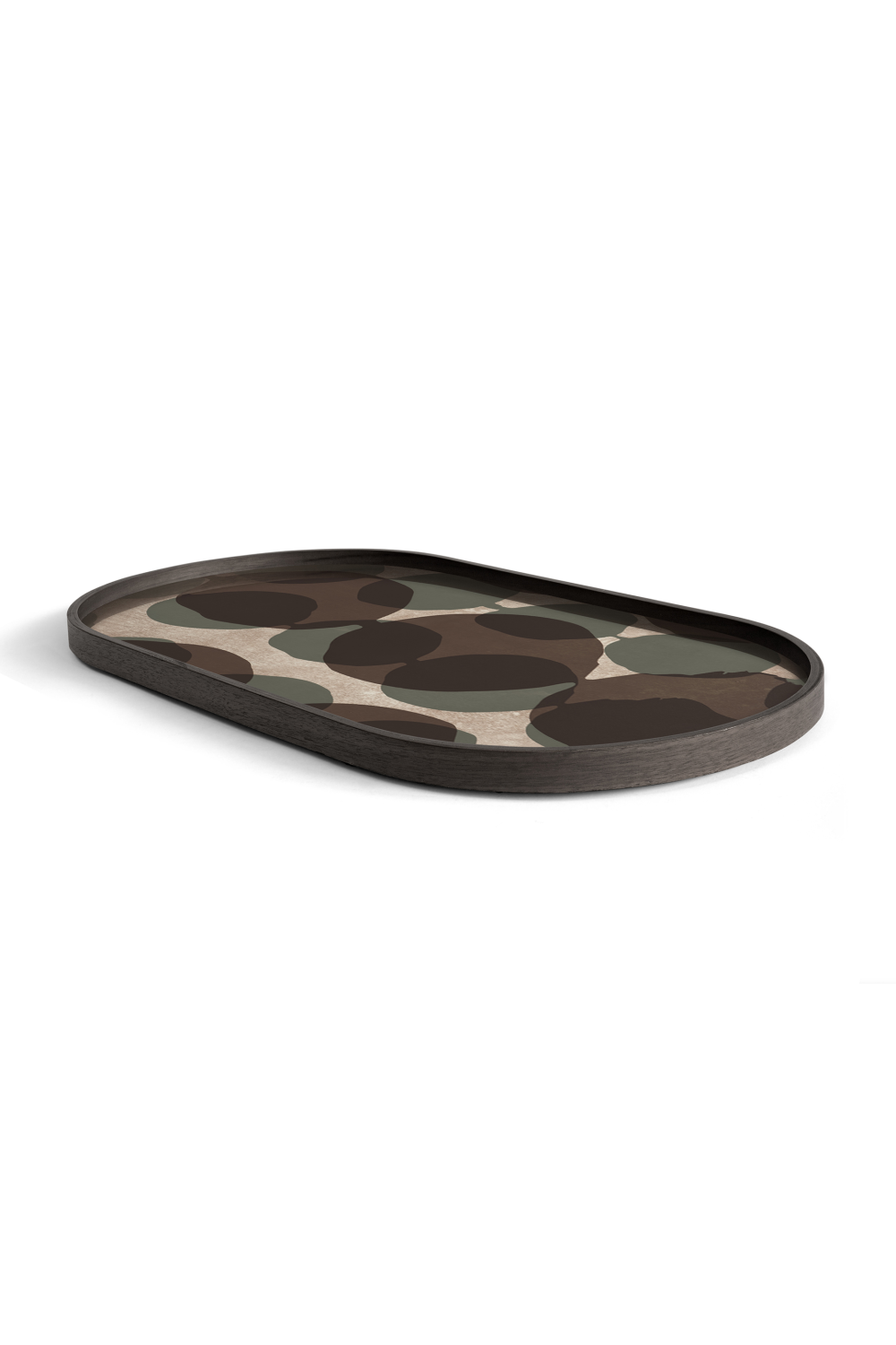 Oblong Printed Glass Tray (M) | Ethnicraft Connected Dots | OROA.COM