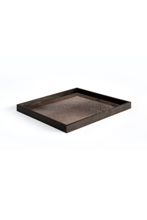 Square Aged Mirror Tray (L) | Ethnicraft Bronze | OROA.COM