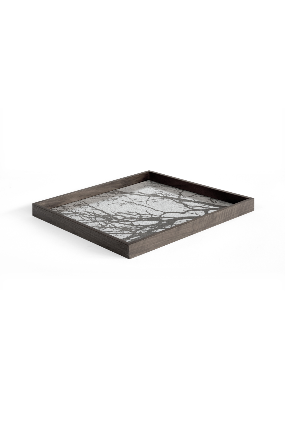Square Modern Hand-Painted Tray | Ethnicraft White Tree | Oroa.com