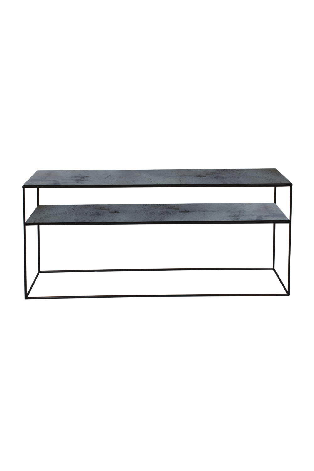 Mirrored 2-Level Console Table L, Ethnicraft Aged