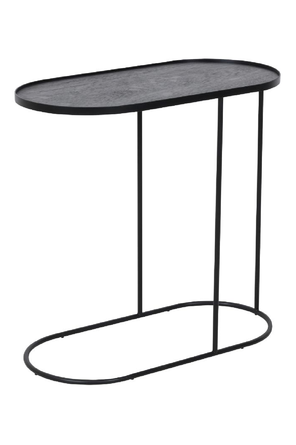 Black Tray Side Table | Ethnicraft Oblong | OROA
