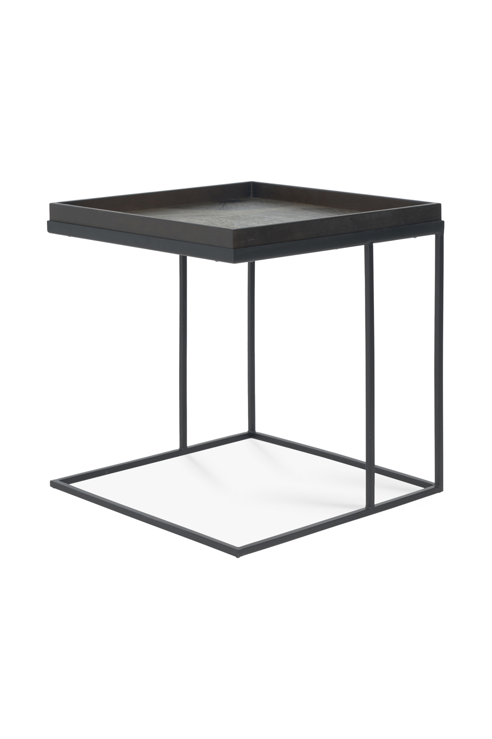 Black Metal Tray Side Table | Ethnicraft Square | Oroa.com