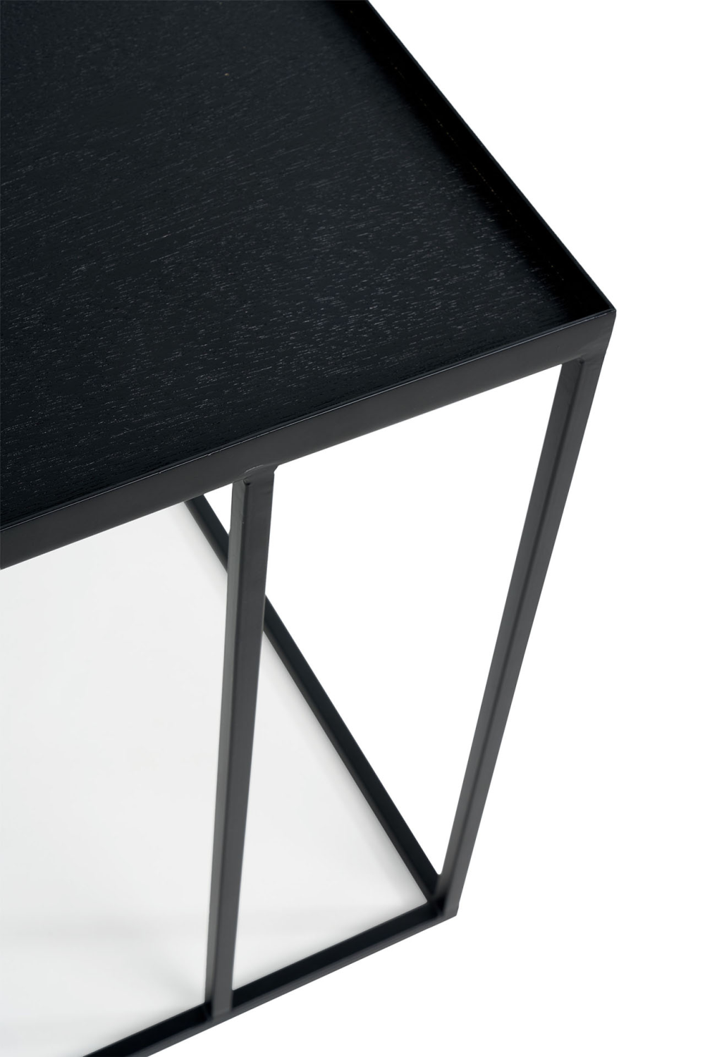 Black Metal Tray Side Table | Ethnicraft Square | Oroa.com