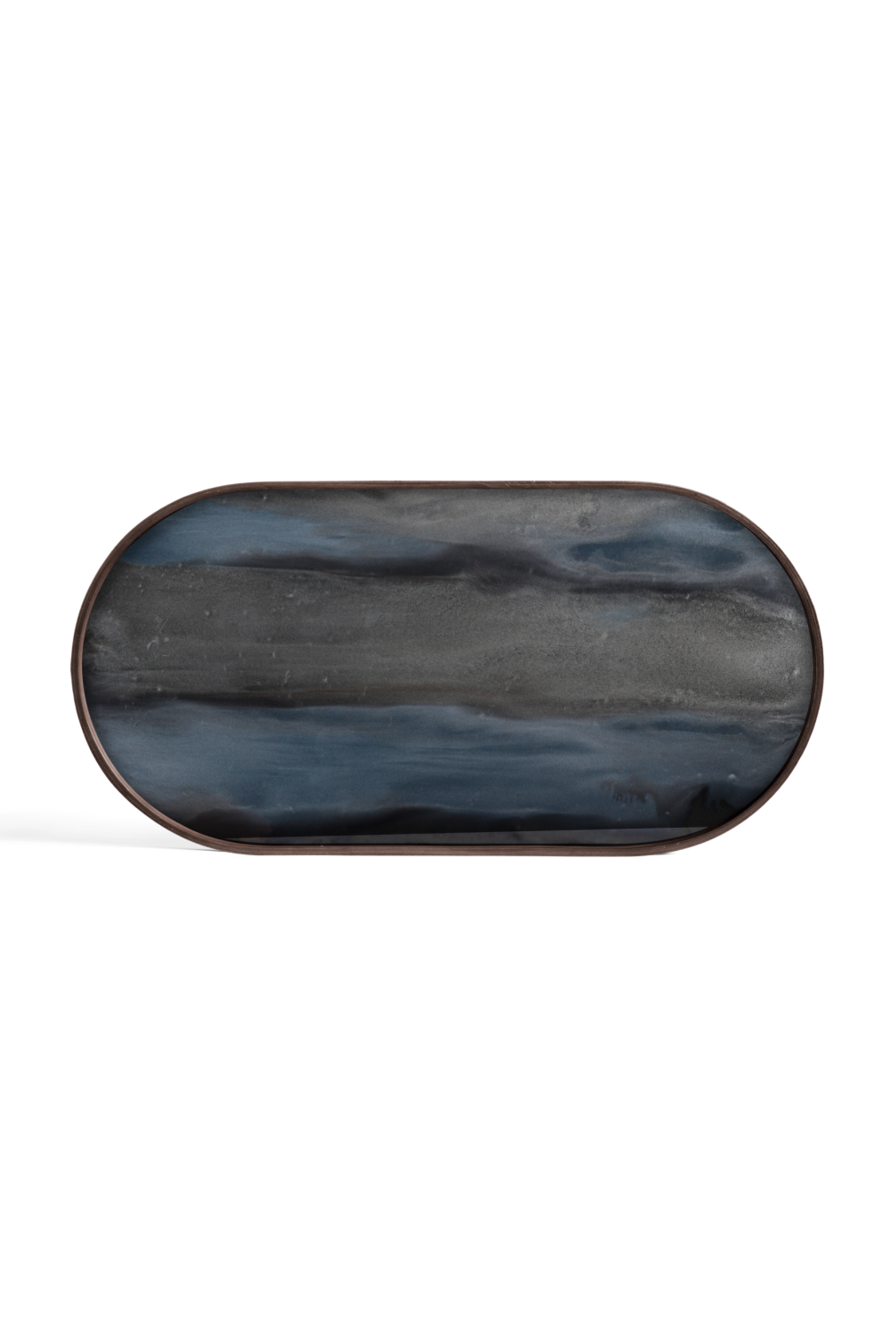 Oblong Hand-Painted Glass Tray | Ethnicraft Organic  | OROA.COM